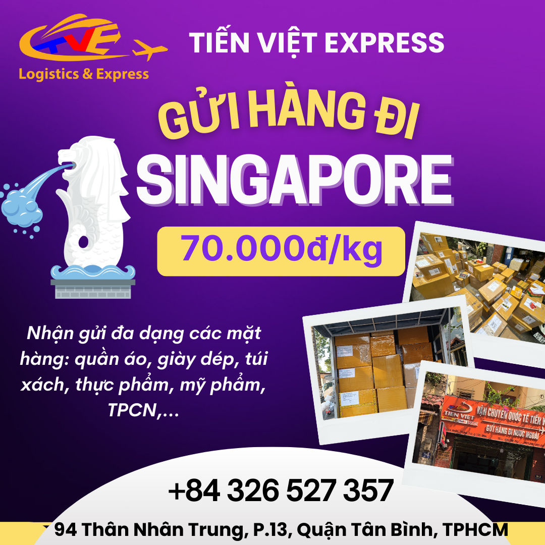 Gửi hàng đi Singapore - Tiến Việt Express